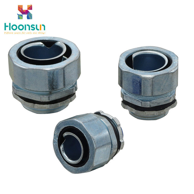Tipo hexagonal del conector hermético del conducto de la aleación del cinc con la prenda impermeable IP68